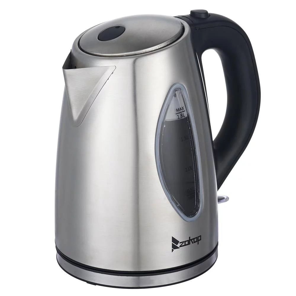 Stainless Steel Electric Tea Kettle with Boil-Dry Protection W266177