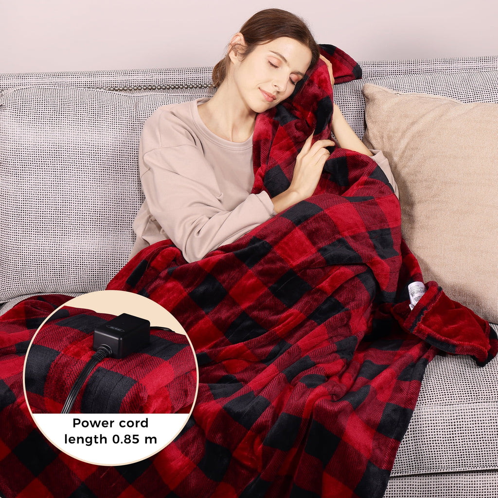 Heated Throw Blanket with Auto Shutoff, Machine Washable L812