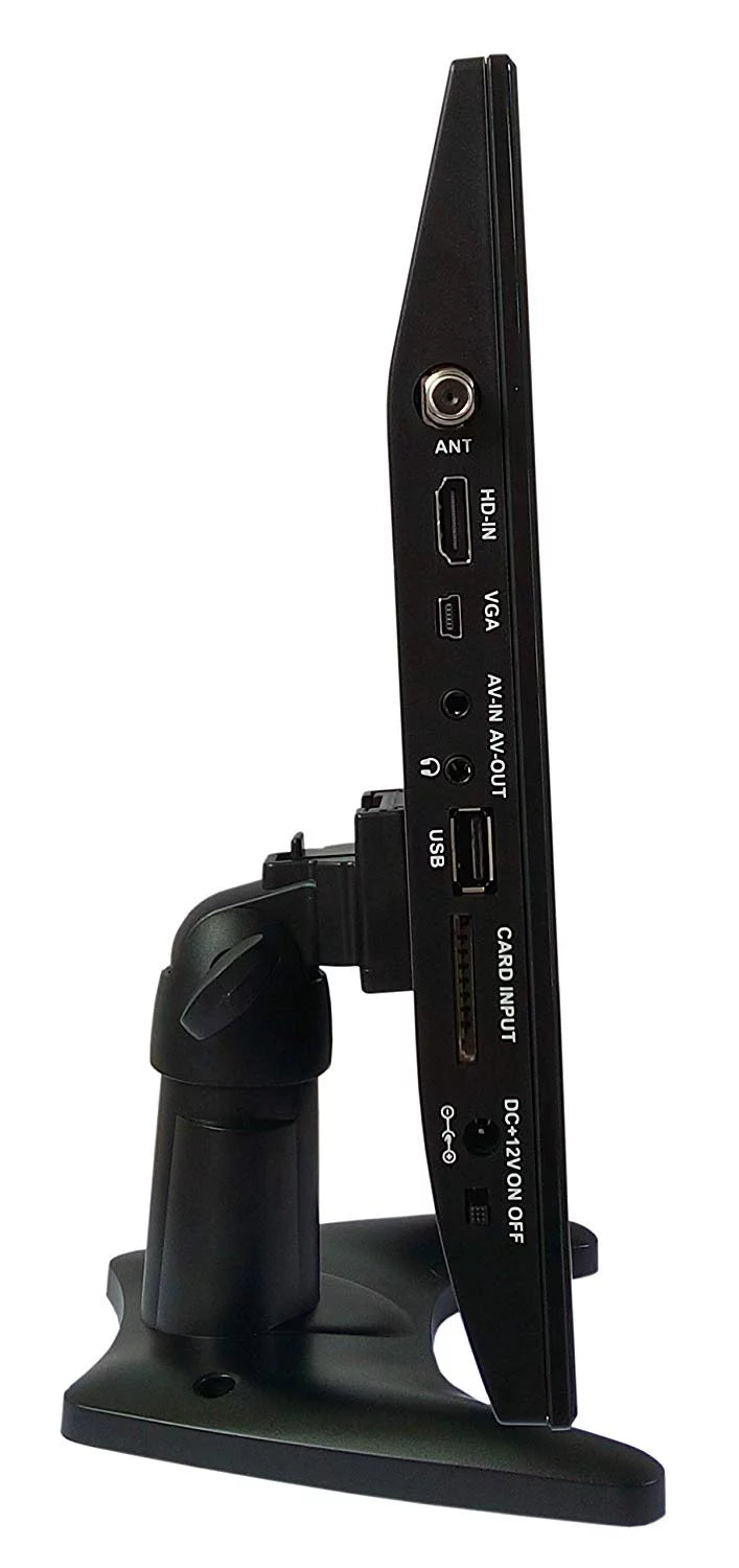 14" Portable Battery Powered LCD HD TV with HDMI, USB, RCA, and SD Card Inputs K740