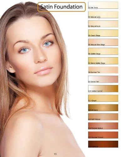 Airbrush Foundation 5 Assorted Light Satin Shades L547