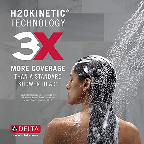 Gold Single-Handle Shower Faucet Trim Kit with 5-Spray Shower Head H2232