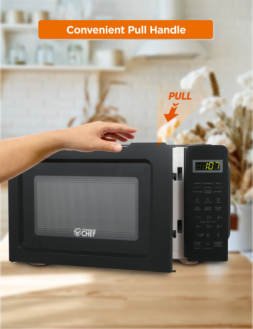 0.7 cu ft Microwave Oven, 700 Watt, Stainless Steel V416765
