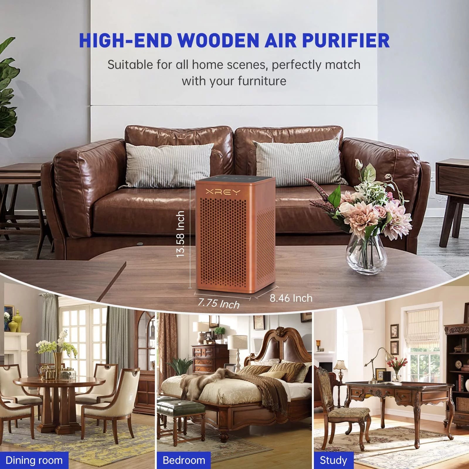 Air Purifier for Home Large Room, H13 True HEPA Filter, Ultra-Quiet W277