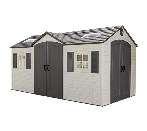 Outdoor Storage Shed, 15 x 8 ft, Dual Entry C46137