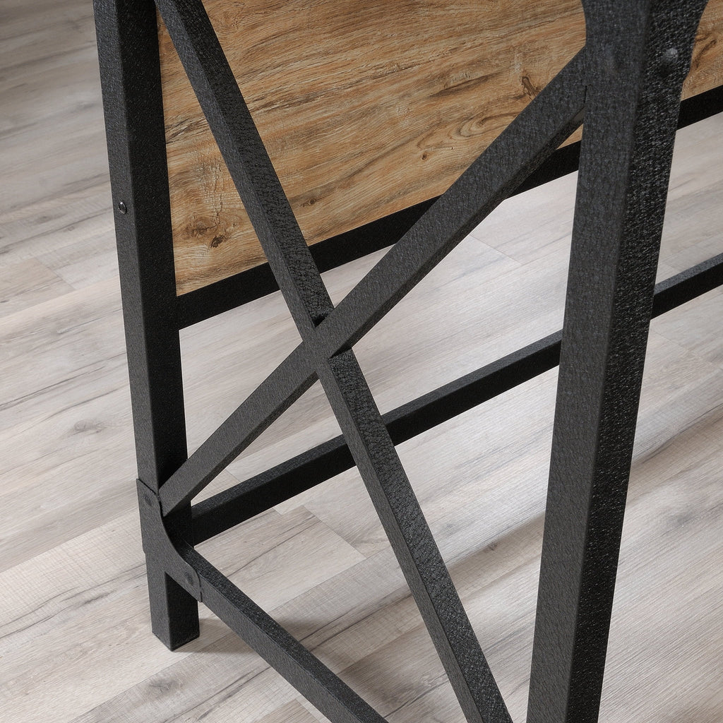 L-Shaped Desk, Milled Mesquite Finish C89994