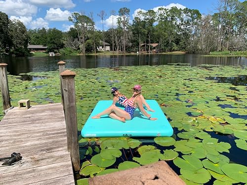 Inflatable Floating Dock Platform for Pool Beach Ocean Y75577
