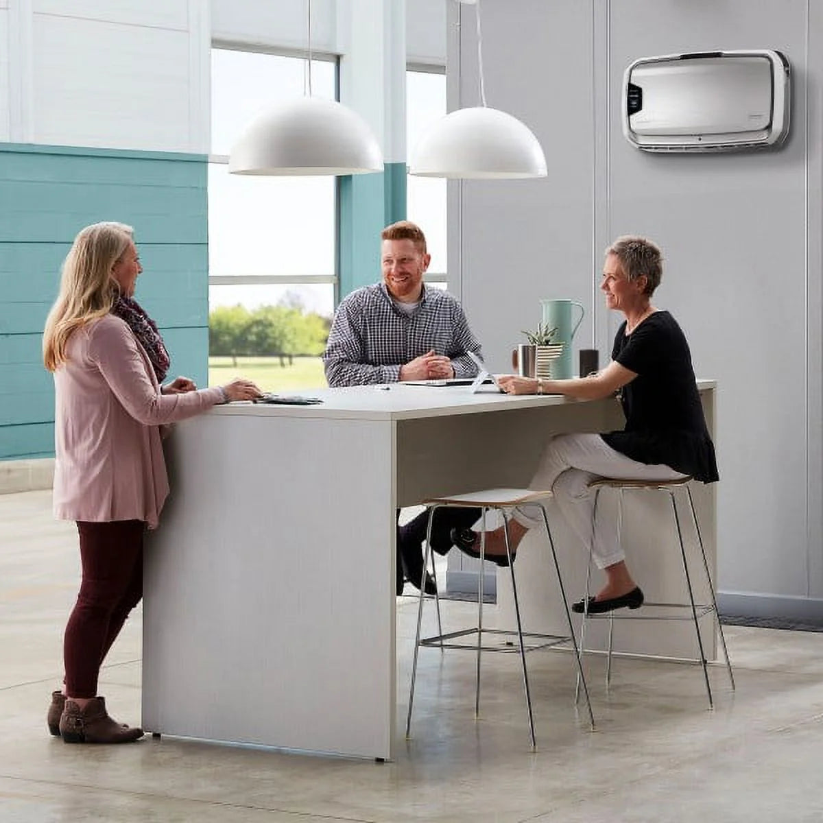 Hardwired Wall Mount Air Purifier with H13 True HEPA Filtration F349238