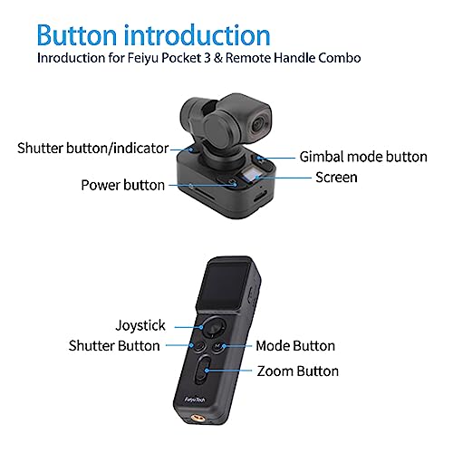 Camera with 3-Axis Gimbal, Magnetic Mount for Travel Vlog N5096