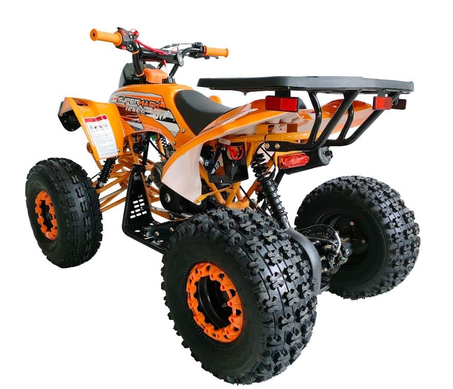 125cc ATV Quad with Reverse, Double Headlights, 19/18 Inch Tires, Green B155511