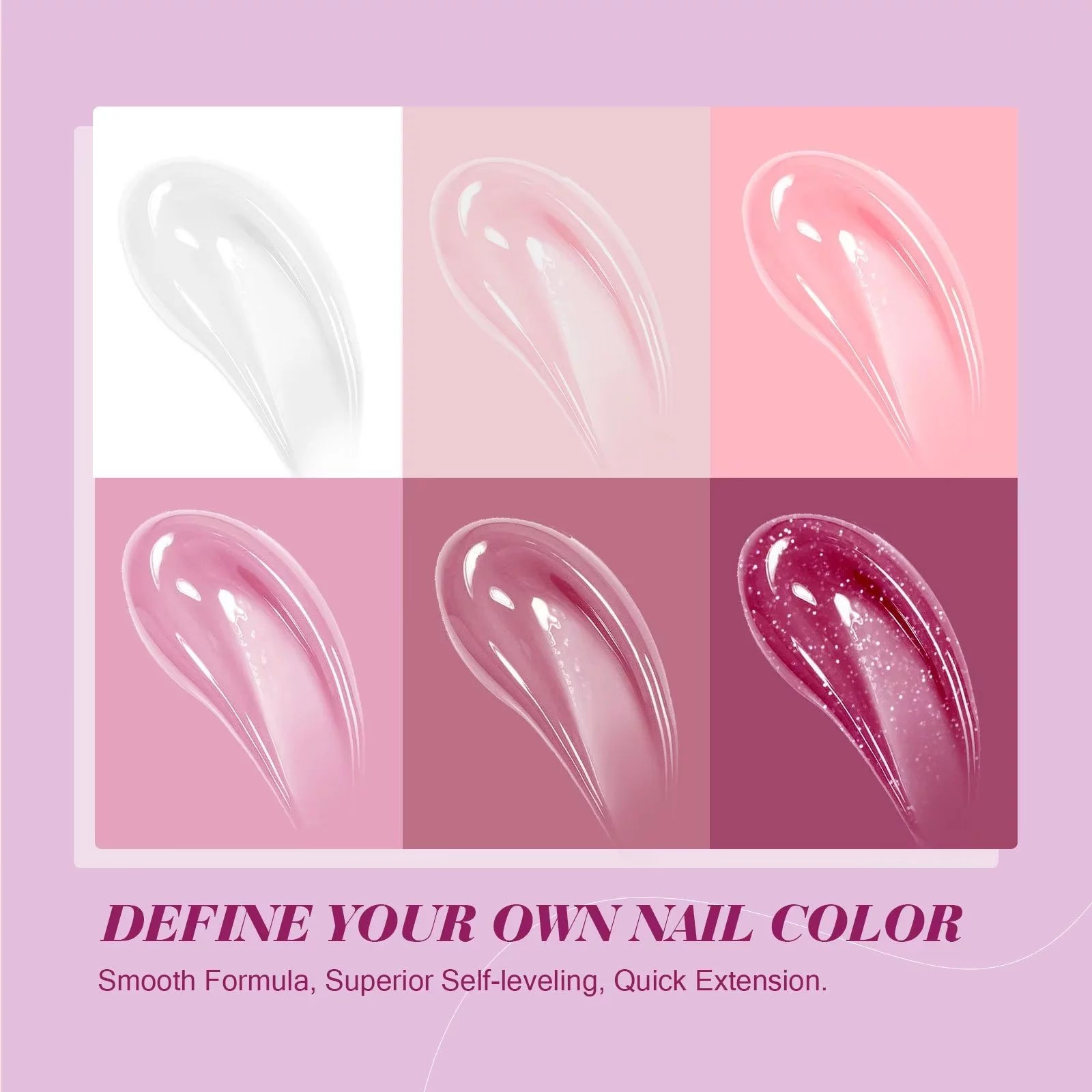 Poly Extension Gel Nail Kit with Nail Lamp, Base and Top Coat L85287