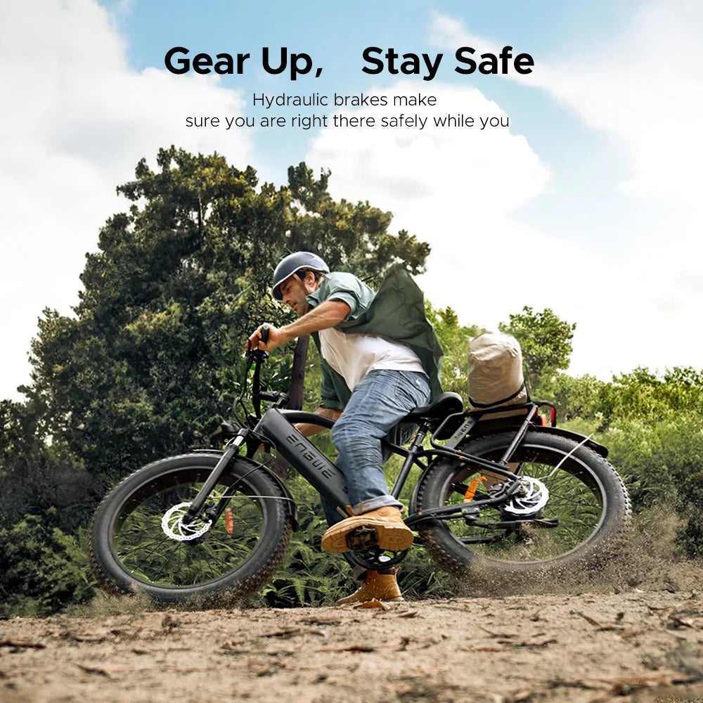 All-terrain Electric Bike with Dual Suspension D34826