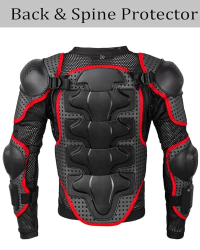Kids Motorcycle Jacket with Chest Back Elbow Protection A980