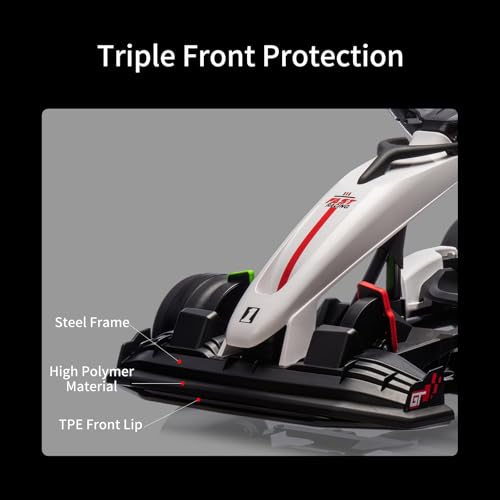 24V Electric Drift Kart for Kids with Adjustable Seat and 8.5MPH Speed Z339