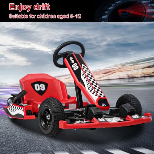 Electric Drift Kart for Kids, 16 MPH, 350W Motor J599