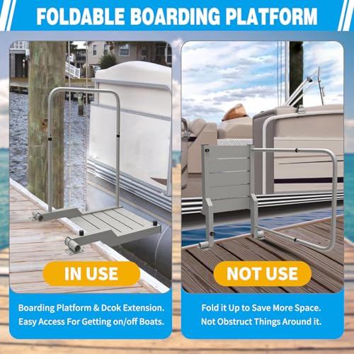 Boat Boarding Platform and Dock Extension Step Up & Down Fixed P430