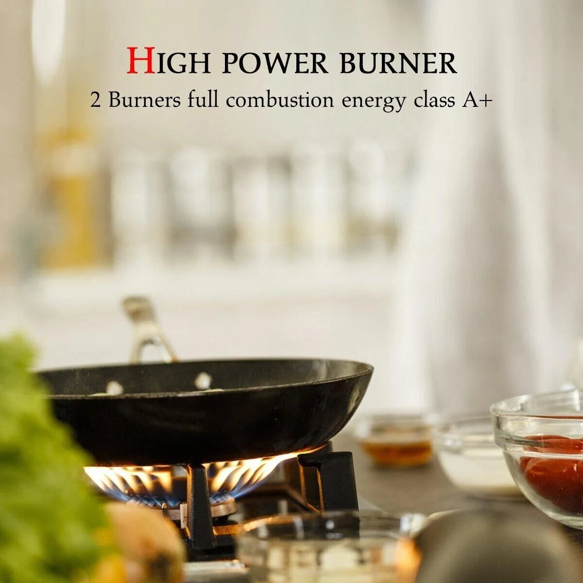 12" Gas Cooktop Stainless Steel NG/LPG Built-in Q34675
