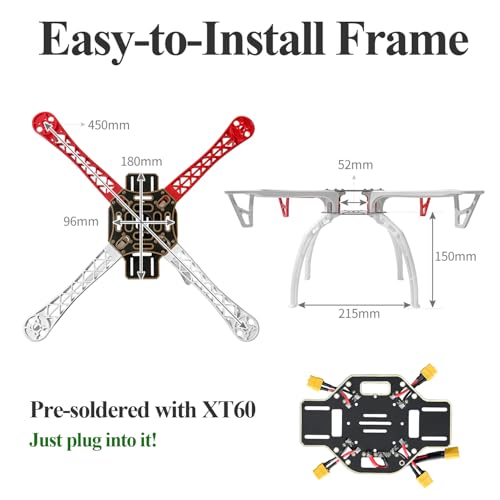 DIY Quadcopter Drone Kit with Frame, Motors, GPS and Battery J3564