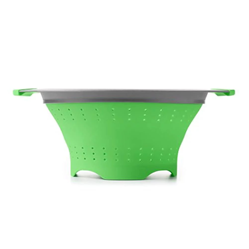 Silicone Collapsible Colander, 3.5 Quart, Green A140447