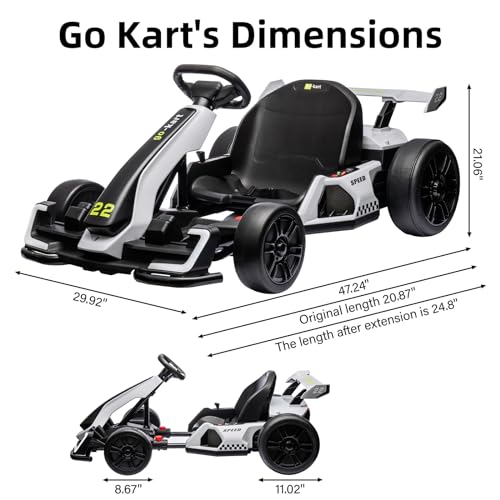 24V Electric Drift Go Kart for Kids with 300W Motor V722565