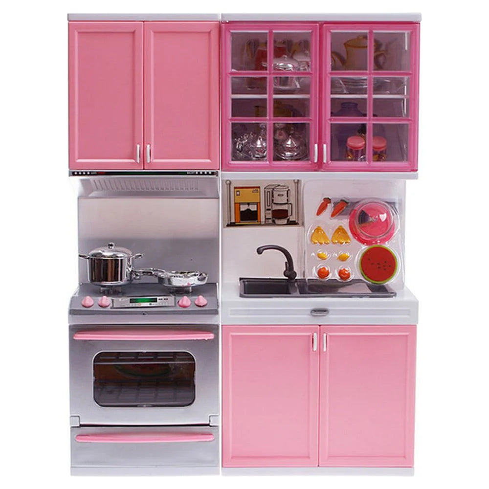 Mini Kids Kitchen Pretend Play Cooking Set with Stove I13385
