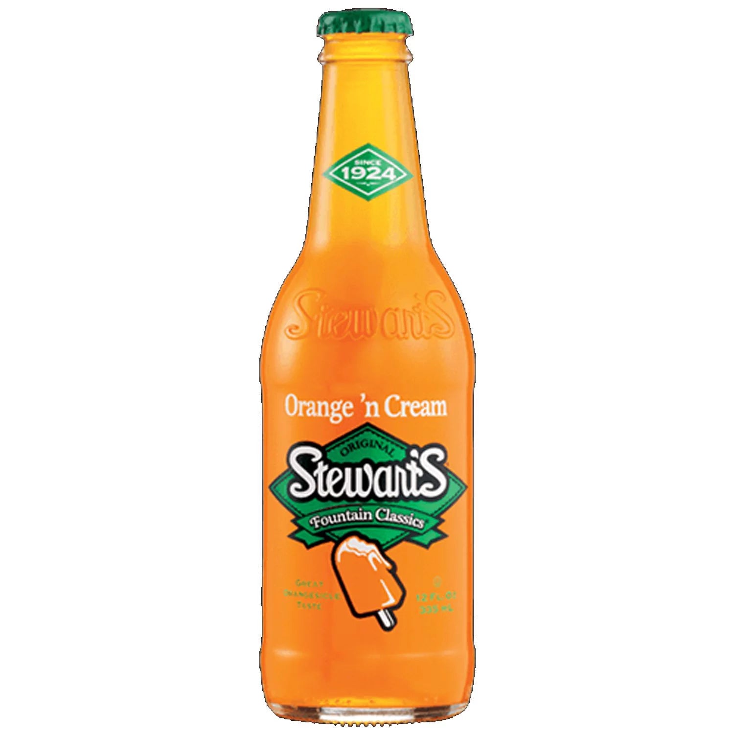 Orange & Cream Soda, 12 fl oz, 12 Glass Bottles K8225