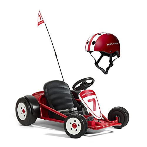 Kids Electric Go-Kart with Adjustable Seat, Rubber Wheels B5495