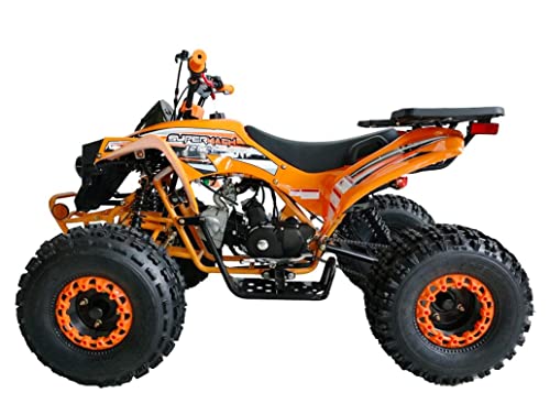 125cc ATV Quad with Reverse, Double Headlights, 19/18 Inch Tires, Green B155511