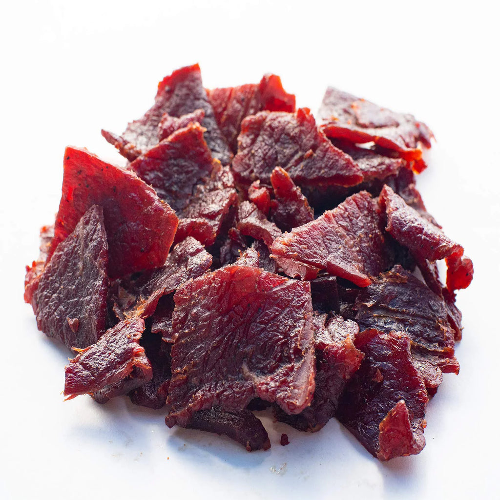 Beef Jerky, Traditional Style Wood Smoked, 10 oz. Bag Y371911