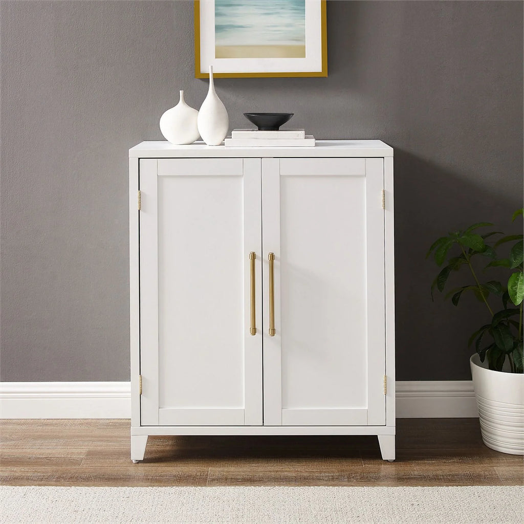 Stackable Wood Kitchen Pantry Storage Cabinet in White I978