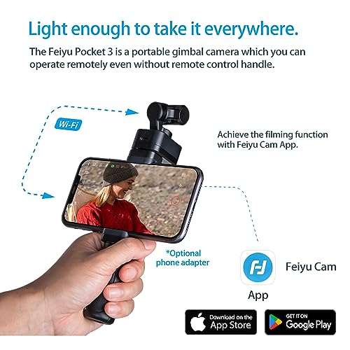 Camera with 3-Axis Gimbal, Magnetic Mount for Travel Vlog N5096