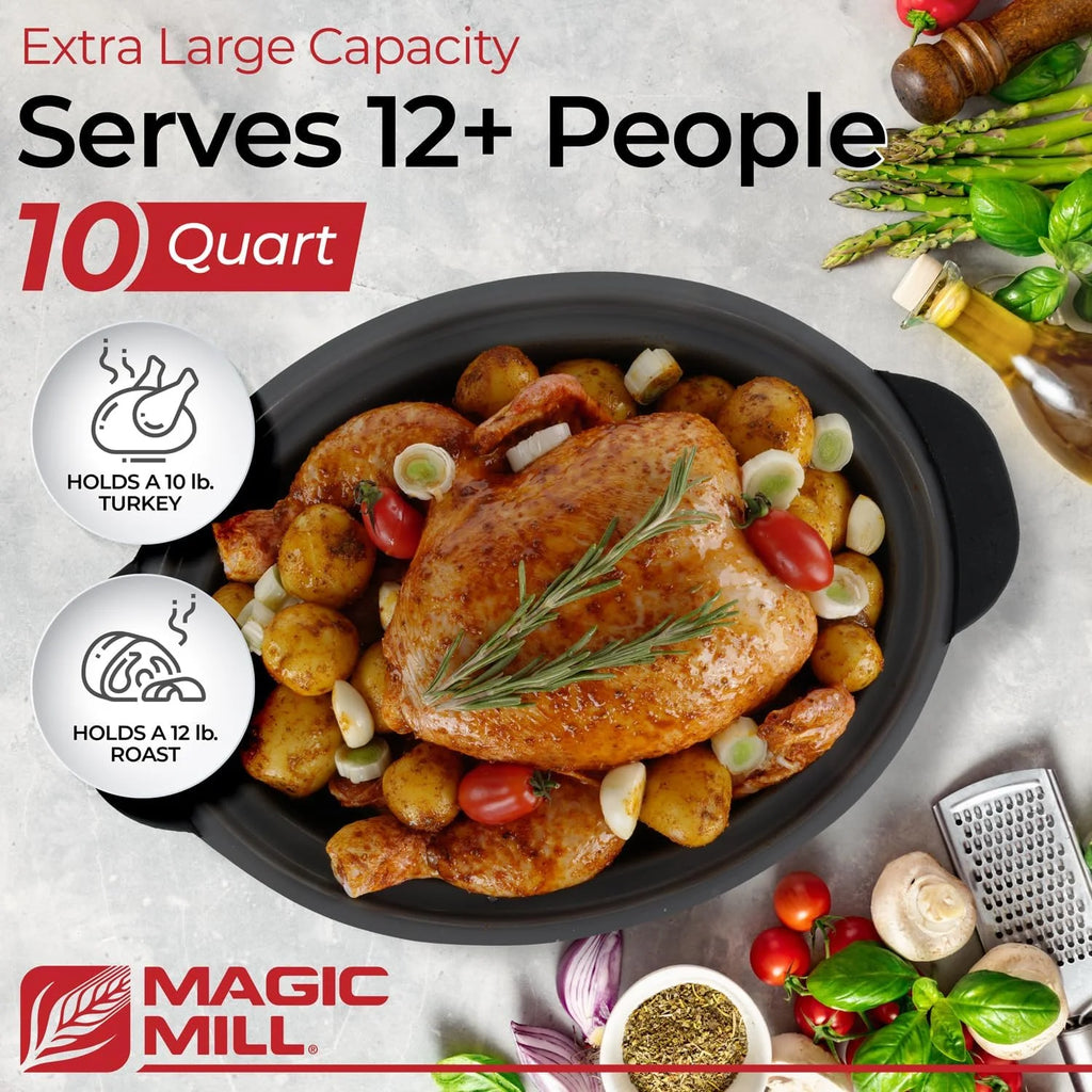 Slow Cooker 10 Quart with Non-Stick Pot and Glass Lid N534012