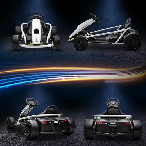 Electric Go Kart Ride On Toy for Kids 8-12, White B8407