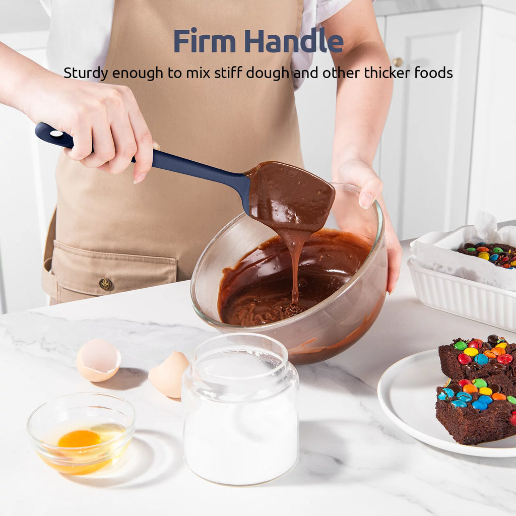 Silicone Spoon Spatula Set of 3, BPA-Free Food Grade, Heat Resistant up to 600°F A132