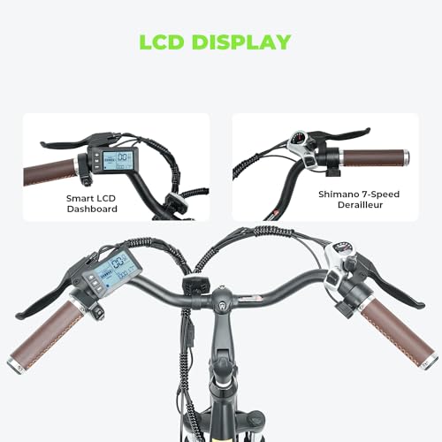 Electric Bike for Adults 750W 28mph with Removable Battery and Fat Tire N46855