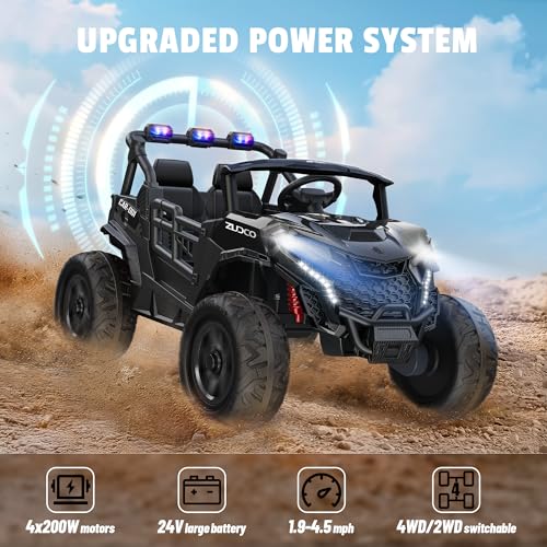 24V 2 Seater Ride on Car Truck, 4WD, Remote Control, Pink P334