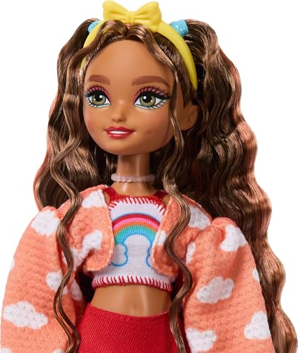 Renee Posable Roller Skating Fashion Doll with Black Hair and Accessories V354174