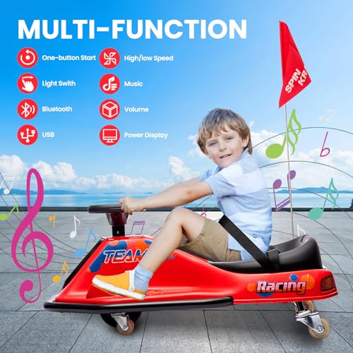 24V Electric Go Kart Drifting Car with 360° Rotation N6384