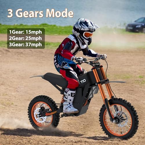 Electric Dirt Bike for Adult and Teen 48V 21AH Fat Tire Off Road L889587