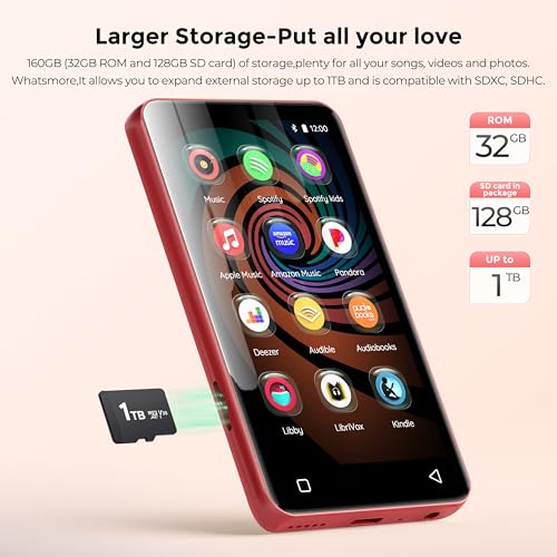 160GB Bluetooth WiFi MP3 Player with 4" Touch Screen W455759