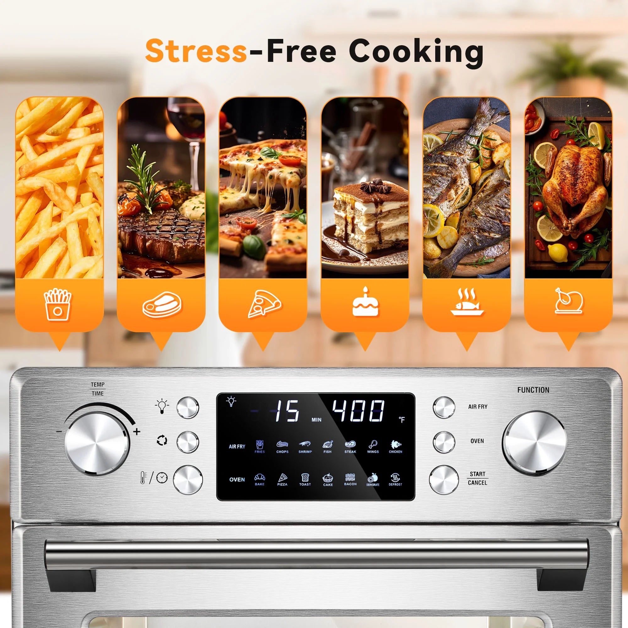 Countertop Convection Oven 26.4 QT with Air Fryer B499