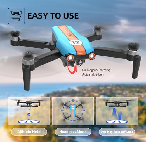 Drone with 4K Camera for Adults, Foldable FPV Quadcopter, 26 Mins Flight Time G1529