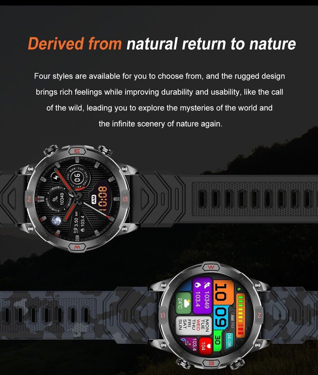 Smart Watch with 1.43" AMOLED Display, Waterproof Fitness Tracker H58521