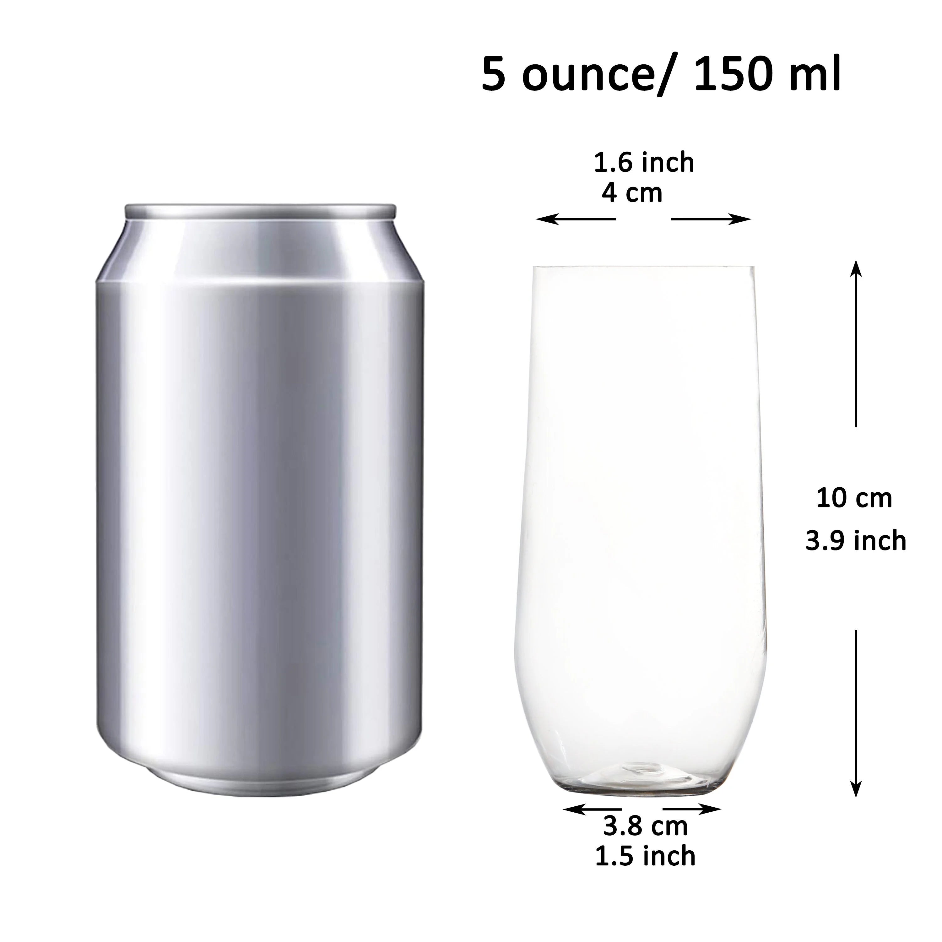 25 Pack Shatterproof Plastic Champagne Flutes 5 oz X5971