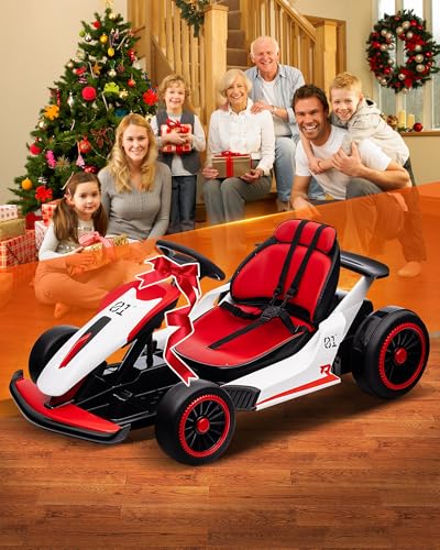 24V Electric Drift Go Kart for Kids 6-12, 2 Speed, Max Load 110lbs G207