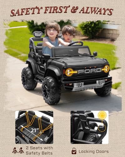 24V Ride on Car for Big Kids, 2 Seater with Remote Control, Pink O4976