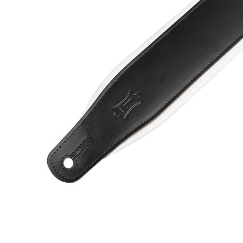 3" Wide Leather Guitar Strap with Foam Padding, Black L93354