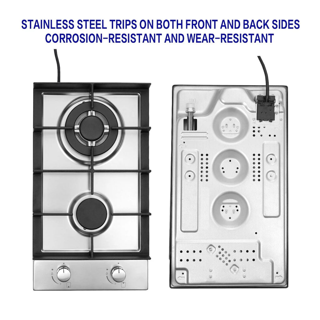 12" Gas Cooktop Stainless Steel NG/LPG Built-in Q34675
