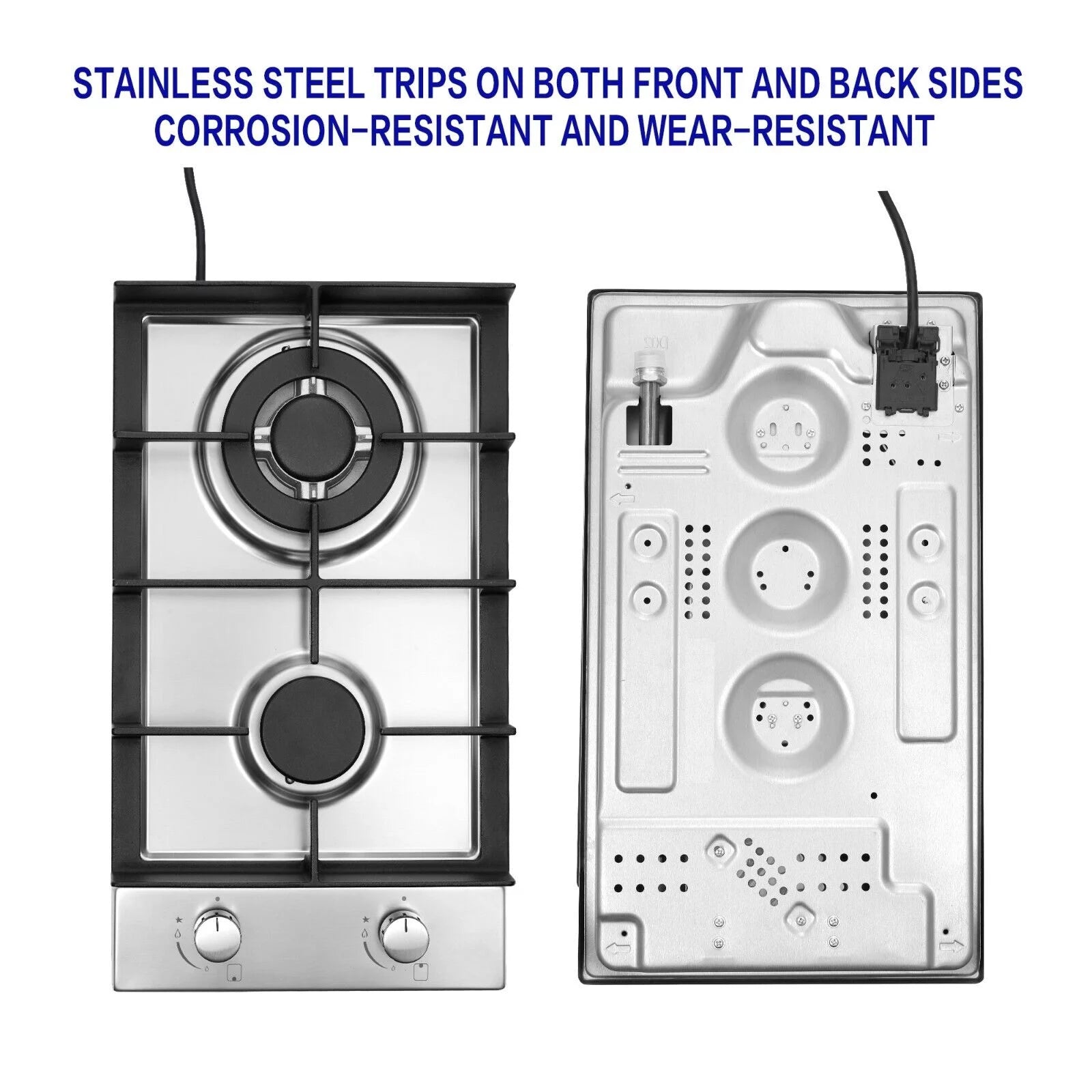 12" Gas Cooktop Stainless Steel NG/LPG Built-in Q34675