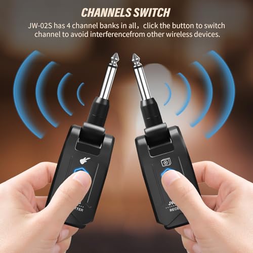 Wireless Guitar System 5.8GHz Transmitter Receiver with Charging Box F42239