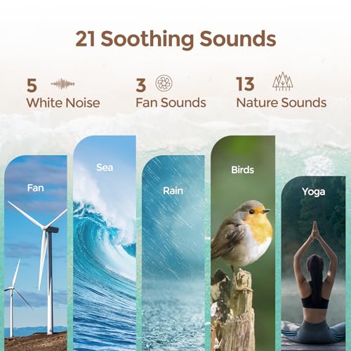 White Noise Sound Machine Alarm Clock with Bluetooth Speaker Q9962